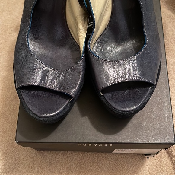 BARNEYS NEWYORK - Liana -platform peep toe platforms - size 37 EUR - Picture 3 of 9